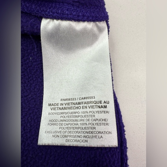 Nike TCU Horned Frogs Therma-Fit Purple Logo Hoodie Size XL - Picture 4 of 9